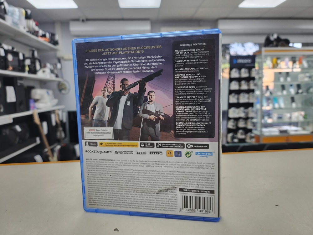 Игра Playstation 5 GTA 5