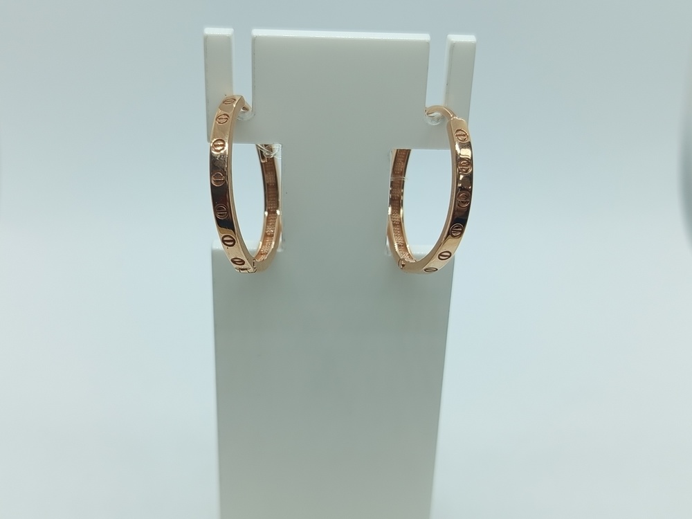 СЕРЬГИ КОНГО без камня (Au 585)