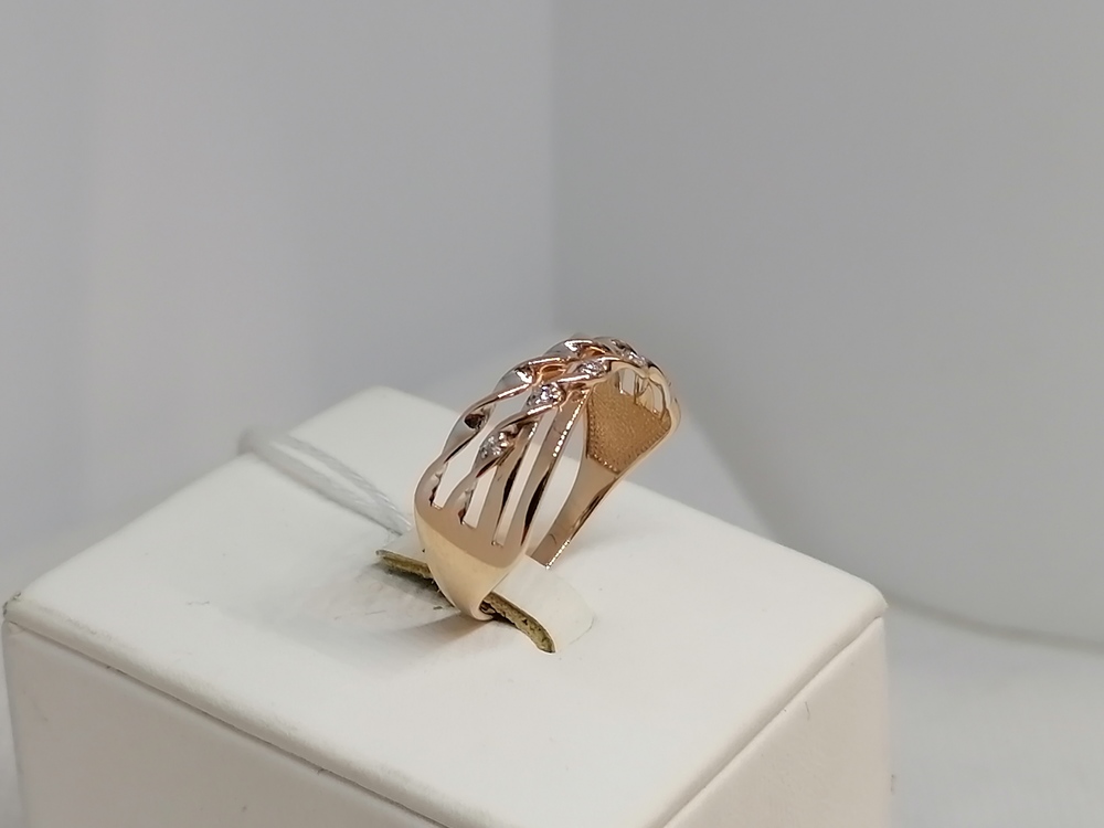 КОЛКМИ585 КОЛЬЦО С КАМНЯМИ (Au 585)