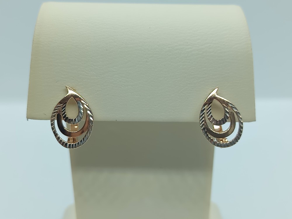 СЕРЬГИ БЕЗ КАМНЯ (Au 585)