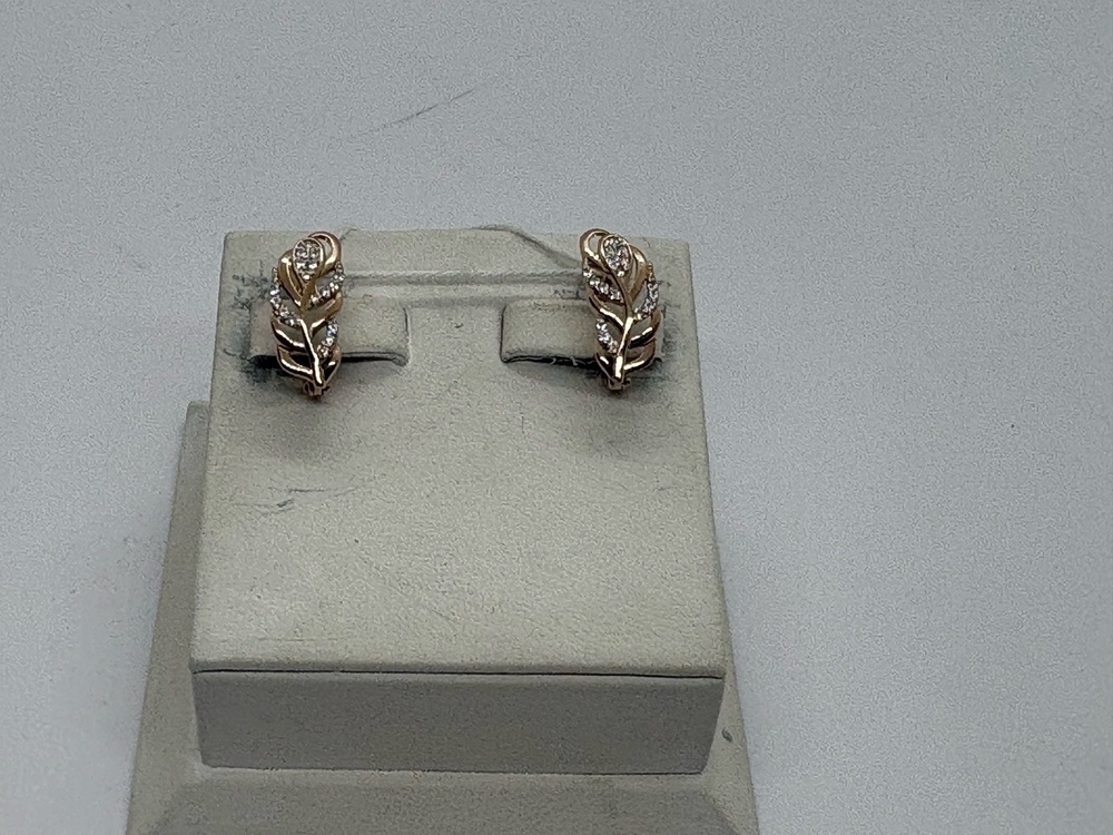 СКМИ585 СЕРЬГИ С КАМНЯМИ (Au 585)