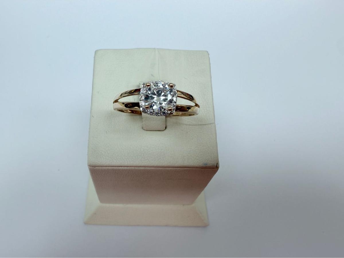 КОЛЬЦО С КАМНЯМИ (Au 585)