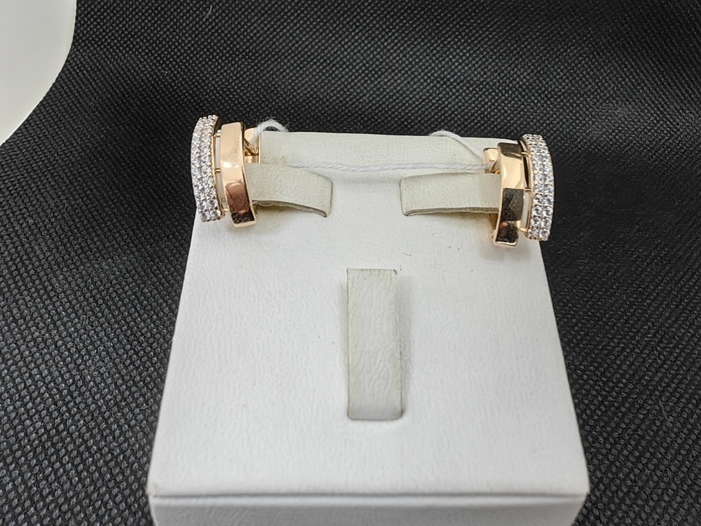СКМИ585 СЕРЬГИ С КАМНЯМИ (Au 585)