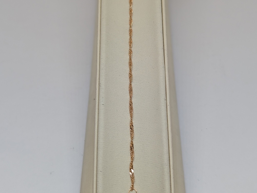 БРАСЛЕТ ПУСТОТЕЛЫЙ Сингапур Au 585