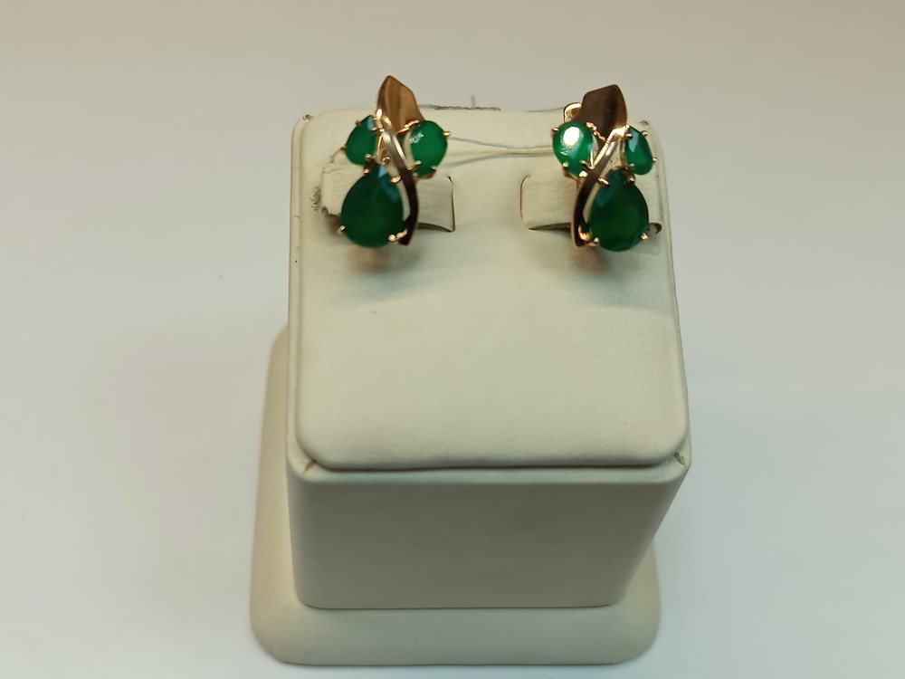 СКМИ585 СЕРЬГИ С КАМНЯМИ (Au 585)