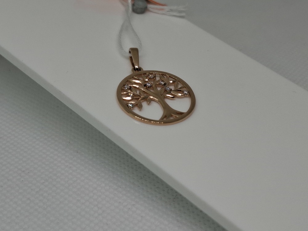 ПОДКМИ585 ПОДВЕСКА С КАМНЯМИ (Au 585)