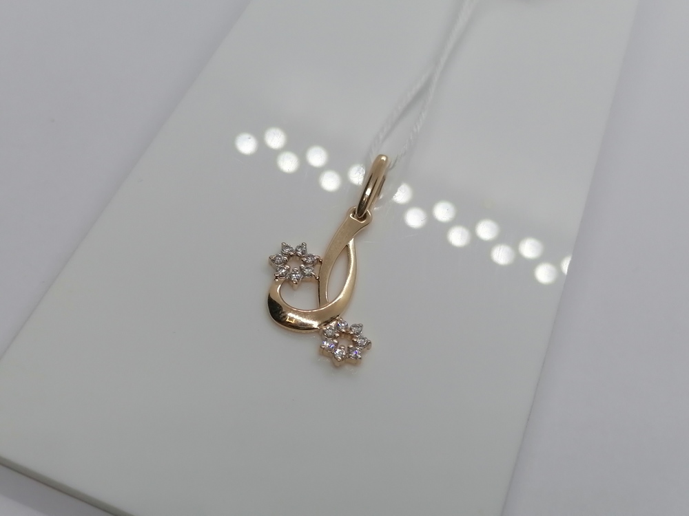 ПОДВЕСКА С КАМНЯМИ (Au 585)