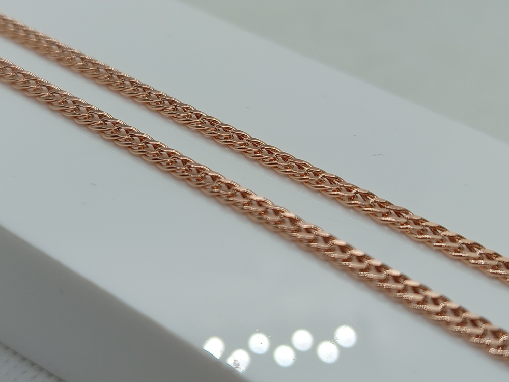 ЦЕПЬ ПУСТОТЕЛАЯ Ромб двойной (Au 585)