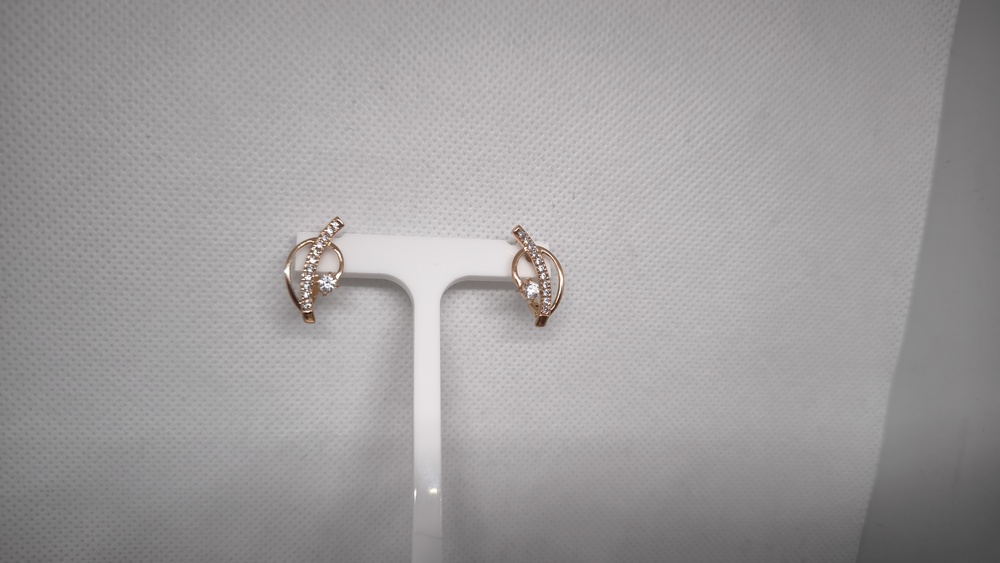 СКМИ585 СЕРЬГИ С КАМНЯМИ (Au 585)