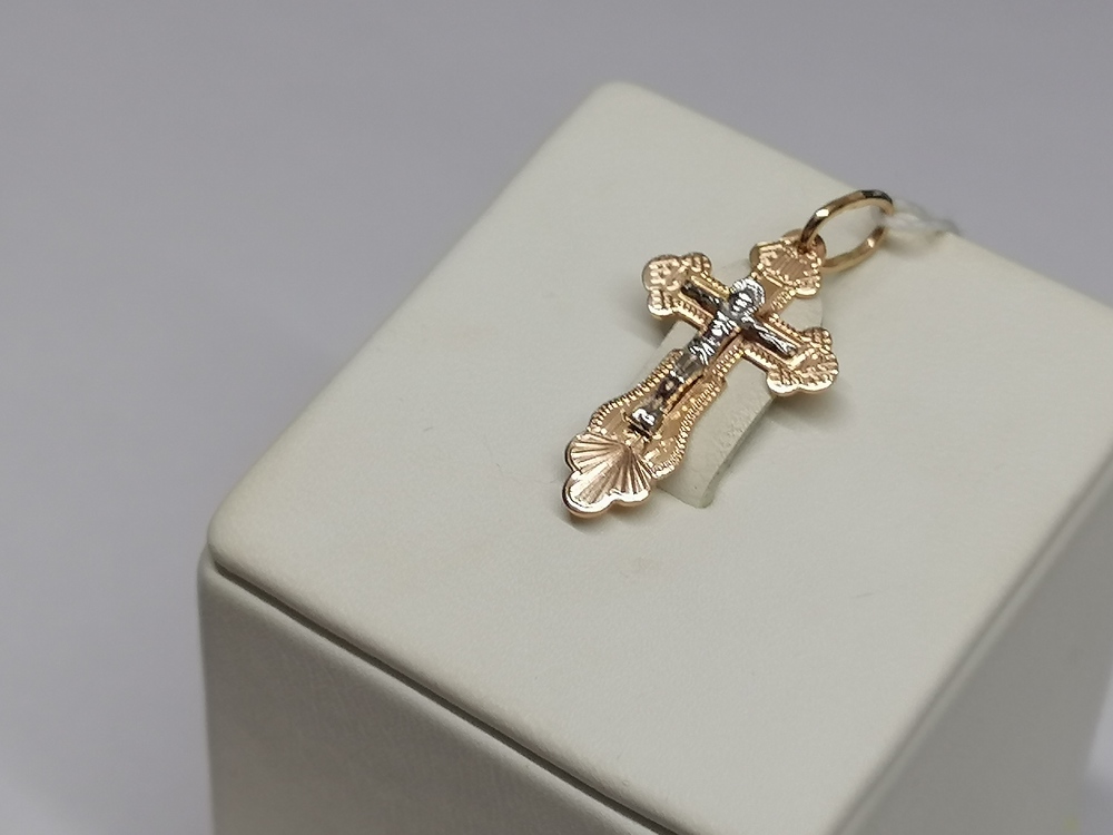80273р ПОДВЕСКА КРЕСТ (Au 585)