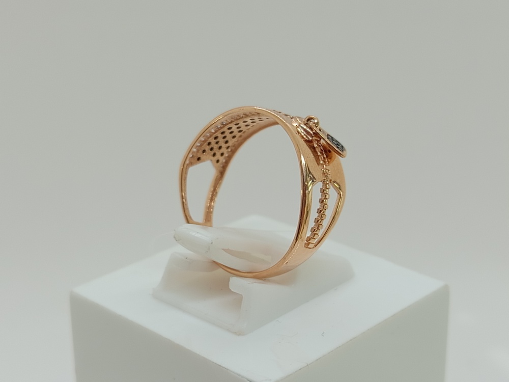 КОЛЬЦО С КАМНЯМИ (Au 585)