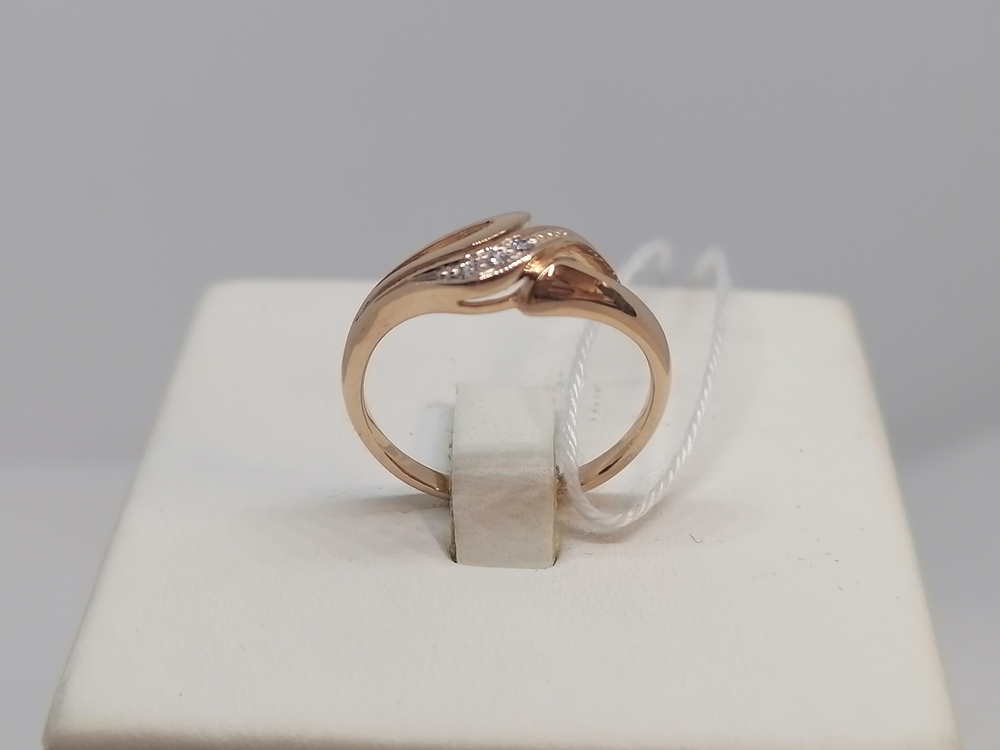 КОЛЬЦО С КАМНЯМИ (Au 585)