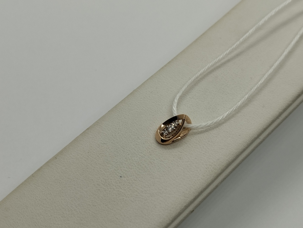 ПОДКМИ585 ПОДВЕСКА С КАМНЯМИ (Au 585)