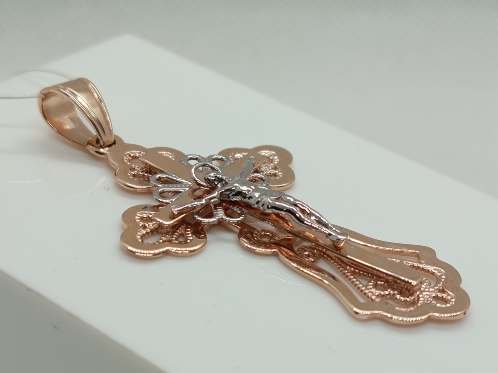 ПОДВЕСКА КРЕСТ без камня (Au 585)