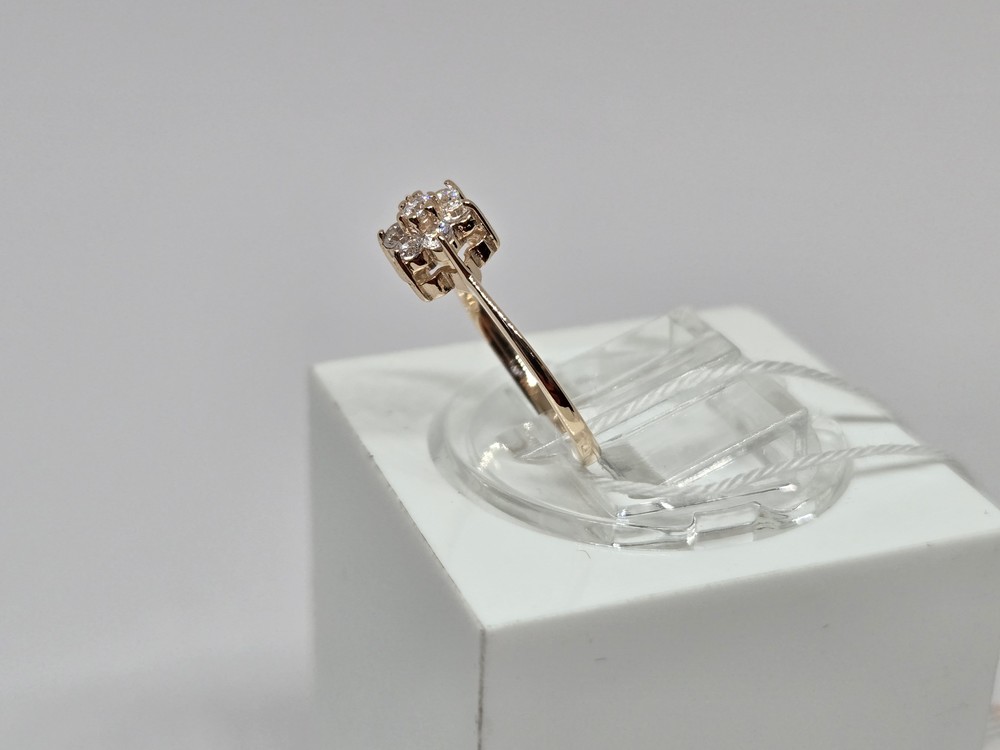 КОЛЬЦО С КАМНЯМИ (Au 585)