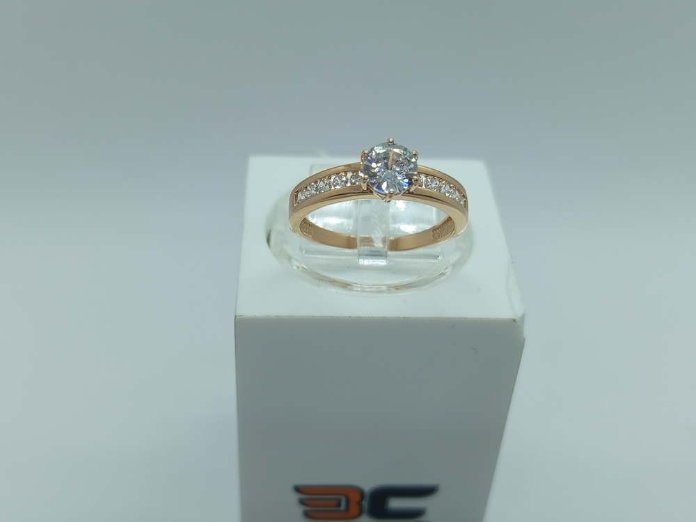 КОЛКМИ585 КОЛЬЦО С КАМНЯМИ (Au 585)