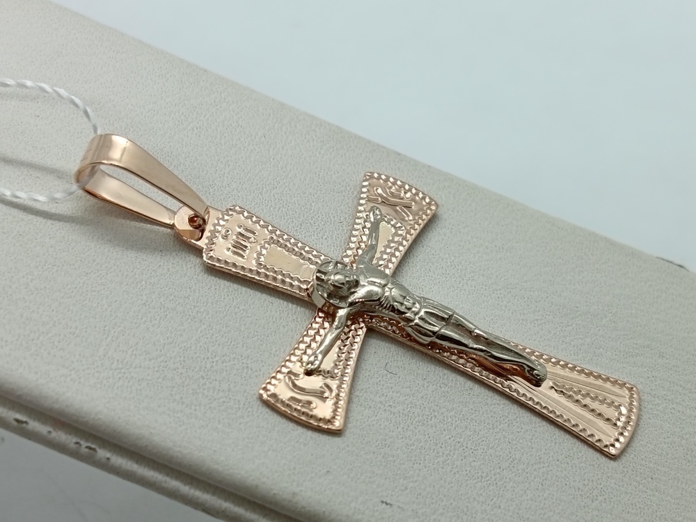 ПОДВЕСКА КРЕСТ без камня (Au 585)