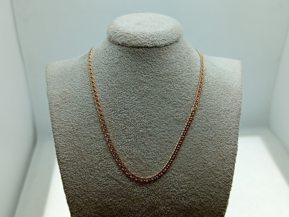 ЦЕПЬ ПОЛНОВЕСНАЯ Ромб двойной (Au 585)