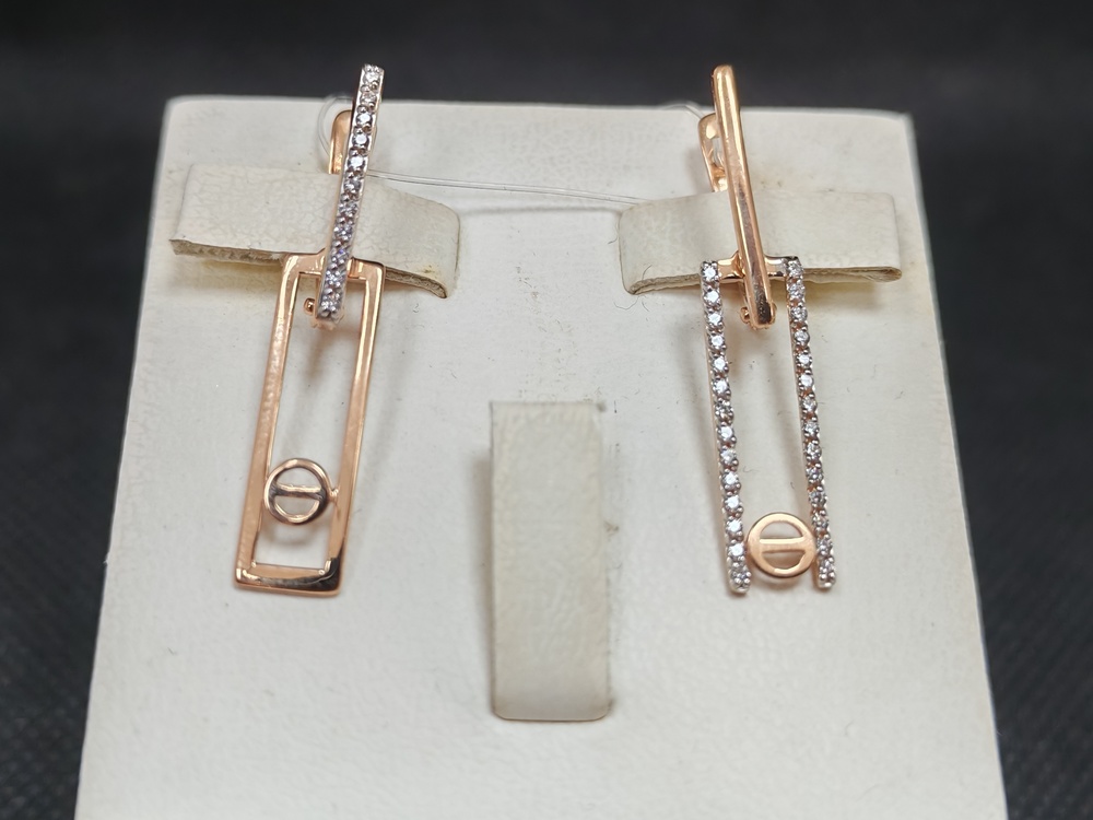 СЕРЬГИ С КАМНЯМИ (Au 585)