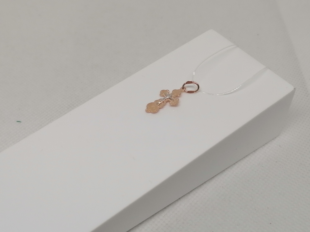 00-63-0094-00 ПОДВЕСКА КРЕСТ без камня (Au 585)