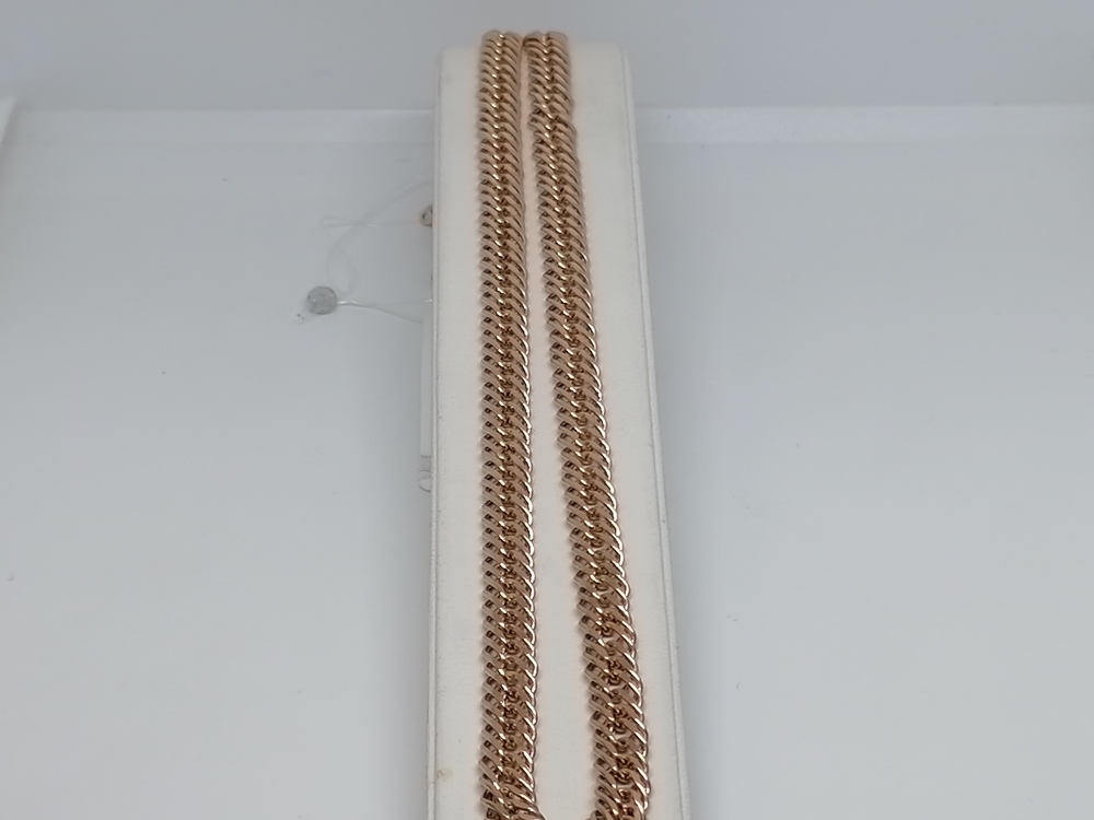 ЦЕПЬ ПУСТОТЕЛАЯ Ромб тройной (Au 585)