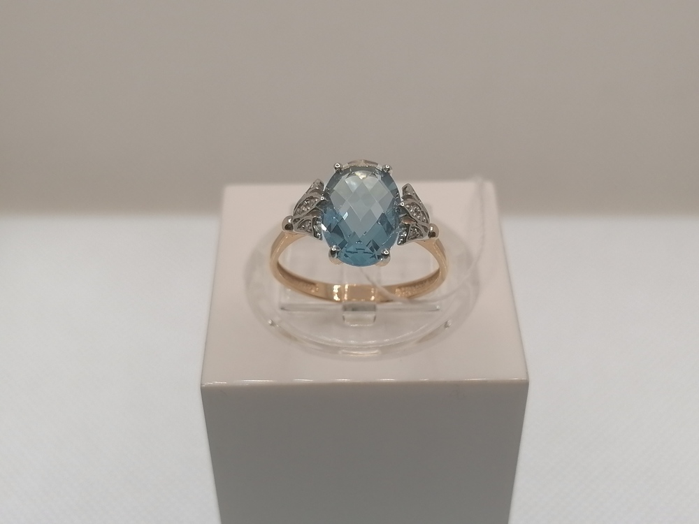 КОЛЬЦО С КАМНЯМИ (Au 585)