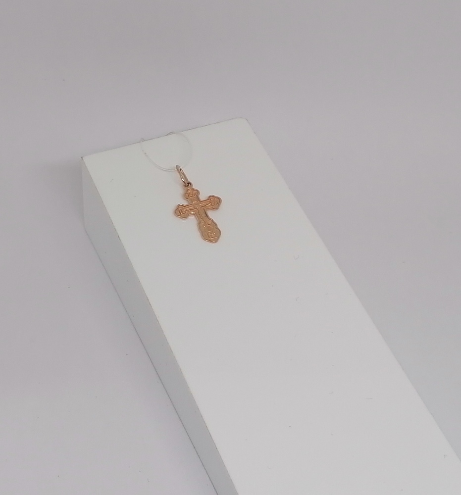 ПОДВЕСКА КРЕСТ без камня (Au 585)