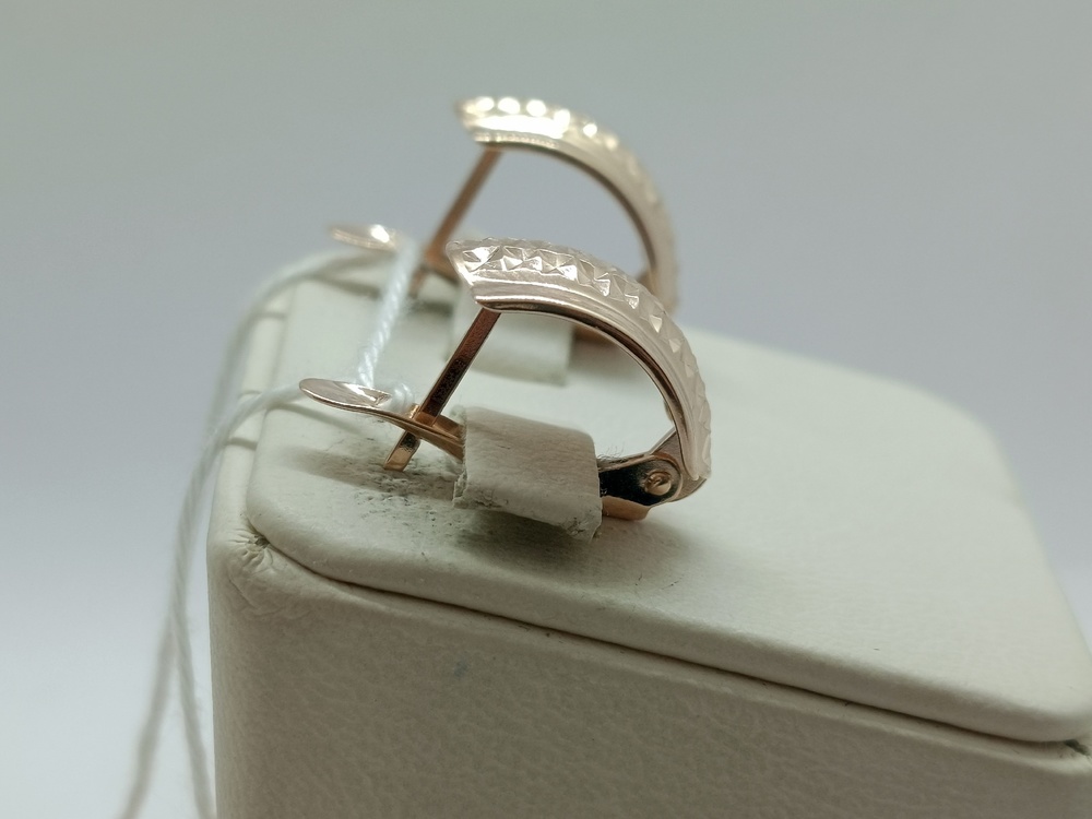 СБКМ585 СЕРЬГИ БЕЗ КАМНЯ (Au 585)