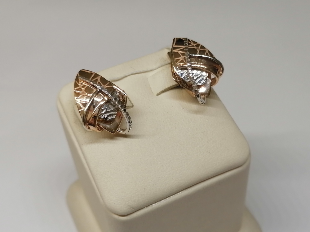 СЕРЬГИ БЕЗ КАМНЯ (Au 585)