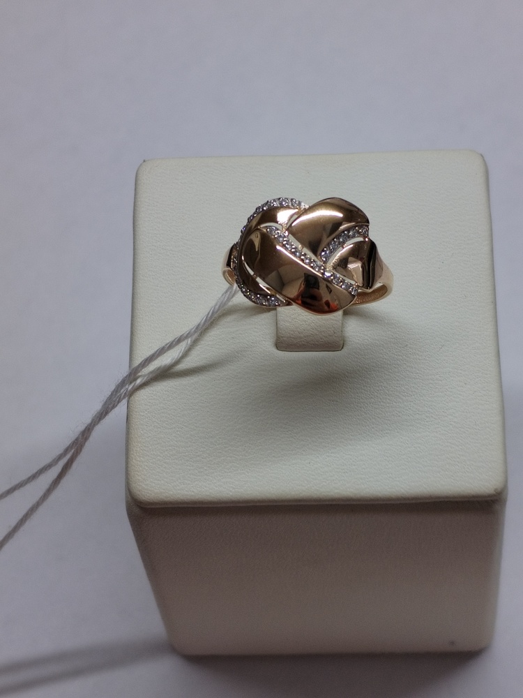 КОЛЬЦО С КАМНЯМИ (Au 585)