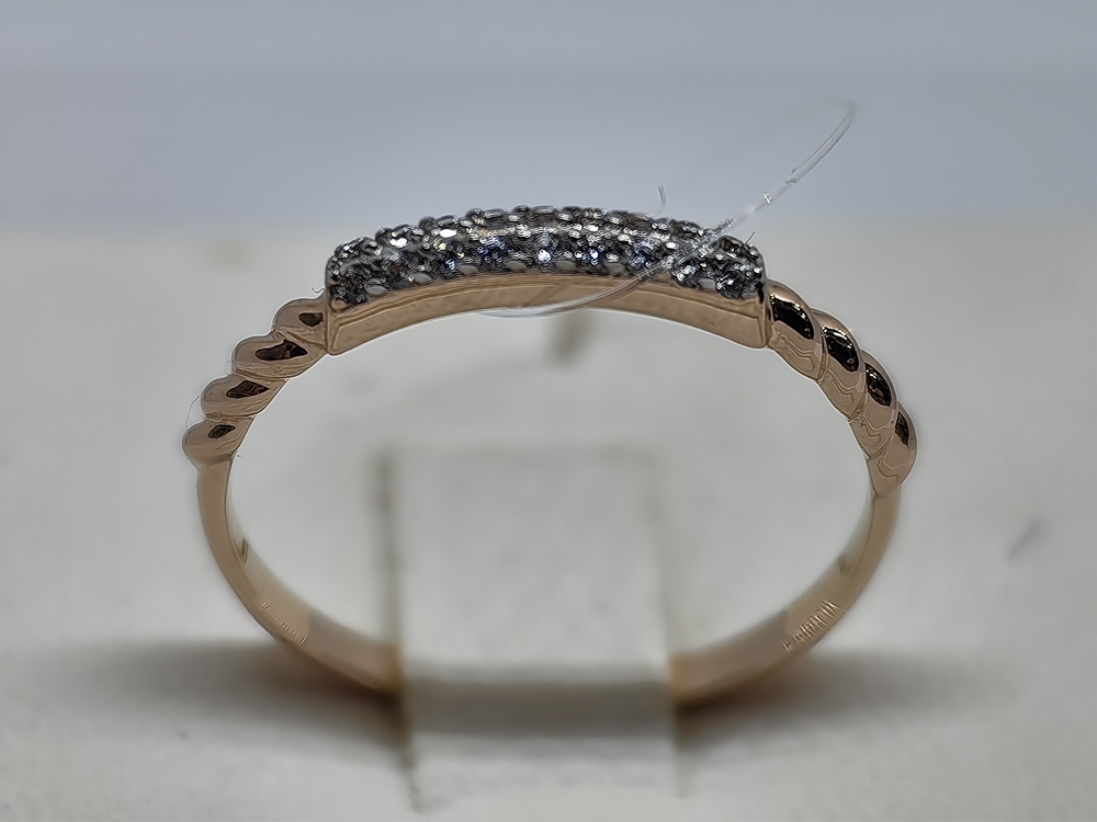 КОЛЬЦО С КАМНЯМИ (Au 585)