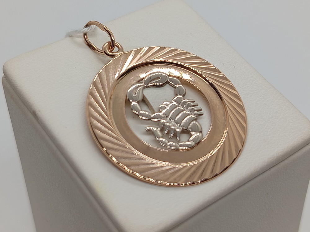 ПОДВЕСКА ЗНАК ЗОДИАКА СКОРПИОН Au 585