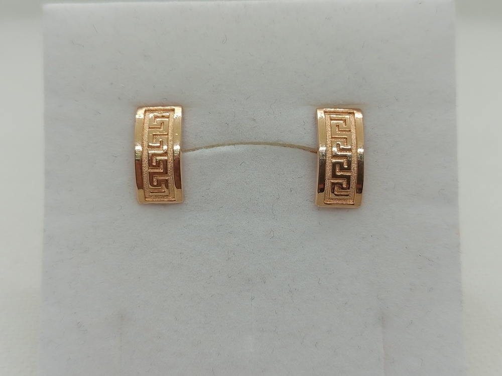 СБКМ585 СЕРЬГИ БЕЗ КАМНЯ (Au 585)