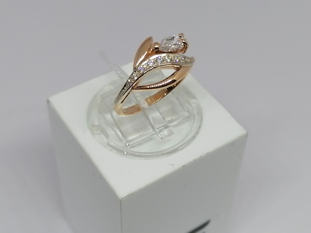 КОЛКМИ585 КОЛЬЦО С КАМНЯМИ (Au 585)