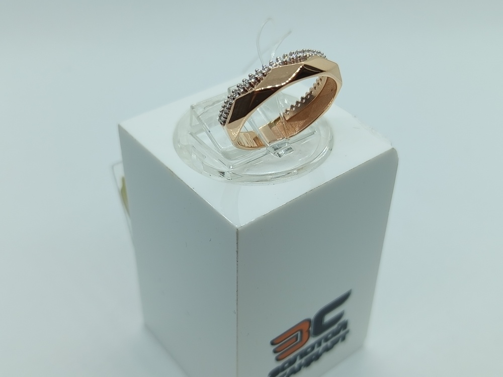 КОЛЬЦО С КАМНЯМИ (Au 585)