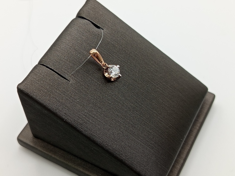 01-315519 ПОДВЕСКА С КАМНЕМ (Au 585)