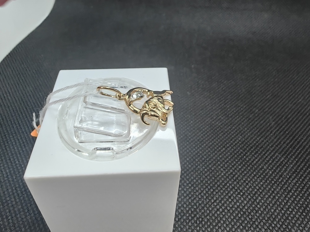 ПОДЗЗТ585 ПОДВЕСКА ЗНАК ЗОДИАКА ТЕЛЕЦ (Au 585)