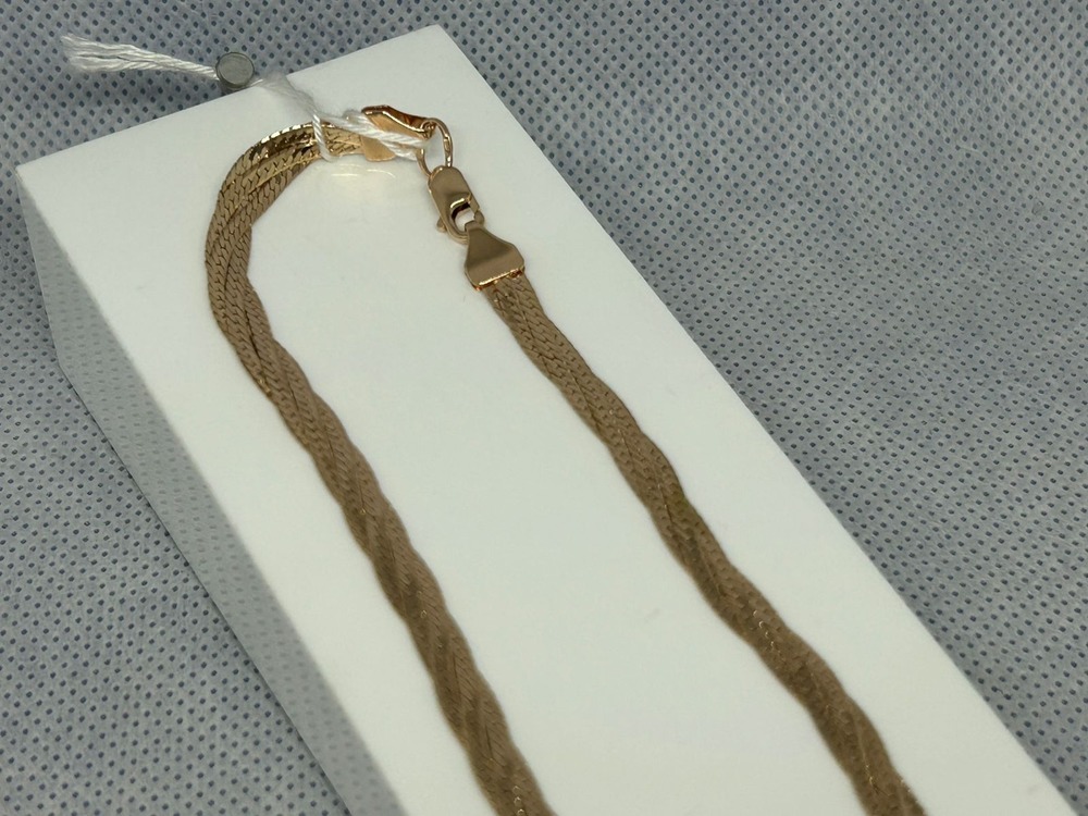 ЦЛКМ585 ЦЕПЬ ПОЛНОВЕСНАЯ Косичка(монреаль) (Au 585)