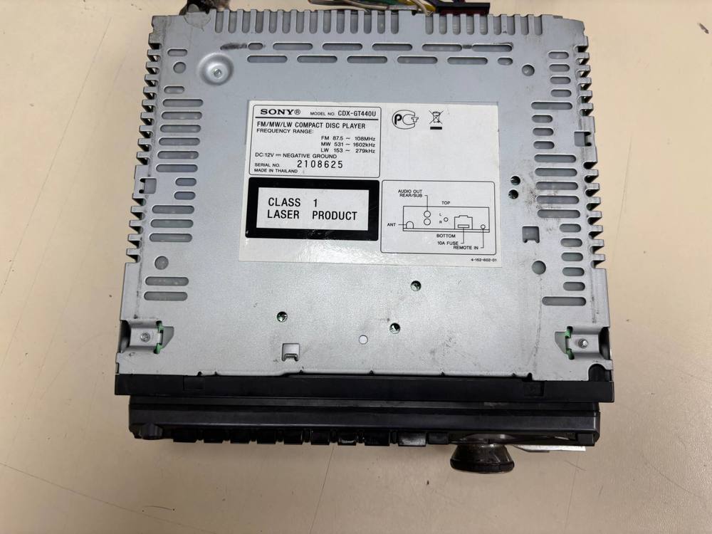 МАГНИТОЛА SONY GT440U