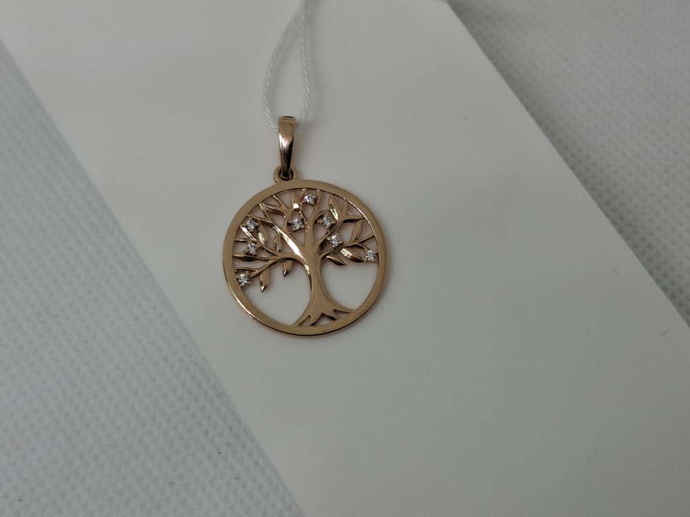 ПОДКМИ585 ПОДВЕСКА С КАМНЯМИ (Au 585)