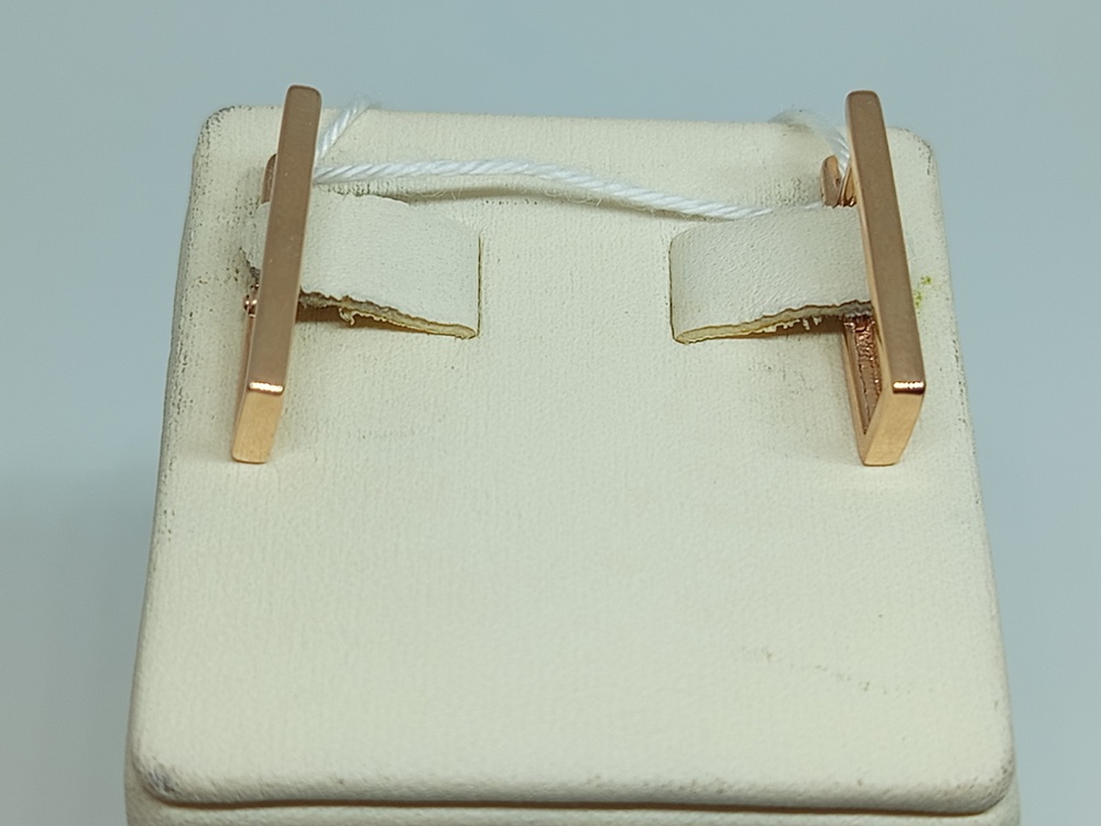 СБКМ585 СЕРЬГИ БЕЗ КАМНЯ (Au 585)