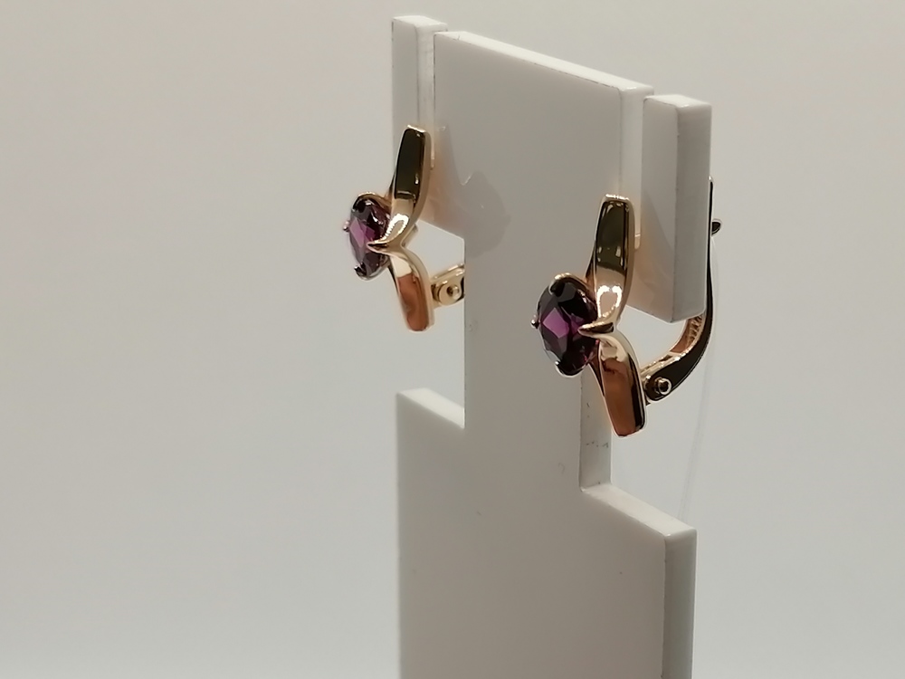 СЕРЬГИ С КАМНЕМ (Au 585)