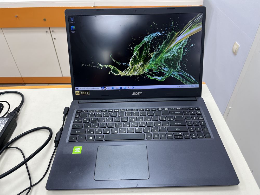 Ноутбук Acer A315-55KG; Core i3-7020U, GeForce MX130, 8 Гб, 256 Гб, Нет