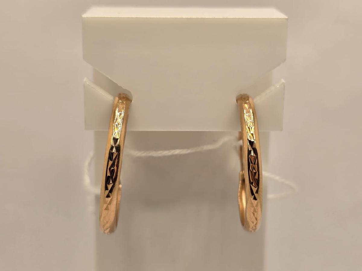 СБКМ585 СЕРЬГИ БЕЗ КАМНЯ (Au 585)