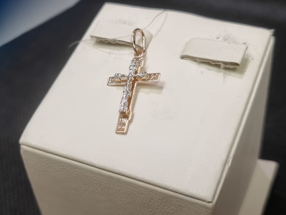 ПОДВЕСКА КРЕСТ (Au 585)