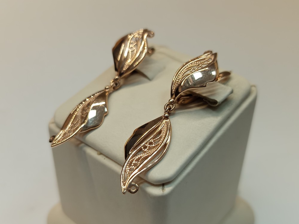 СЕРЬГИ БЕЗ КАМНЯ (Au 585)