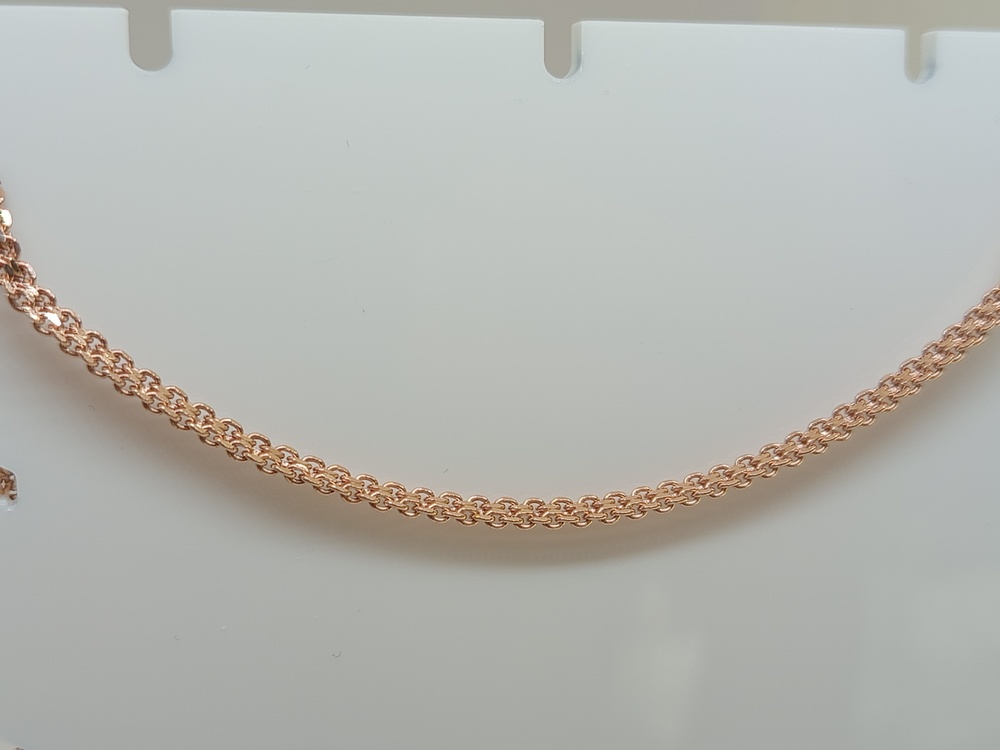 ЦЕПЬ ПУСТОТЕЛАЯ Бисмарк машинный (Au 585)