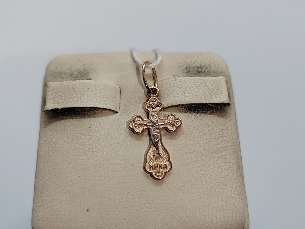 ПОДВЕСКА КРЕСТ БЕЗ КАМНЯ (Au 375)