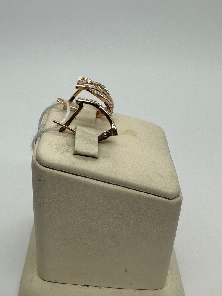 СКМИ585 СЕРЬГИ С КАМНЯМИ (Au 585)