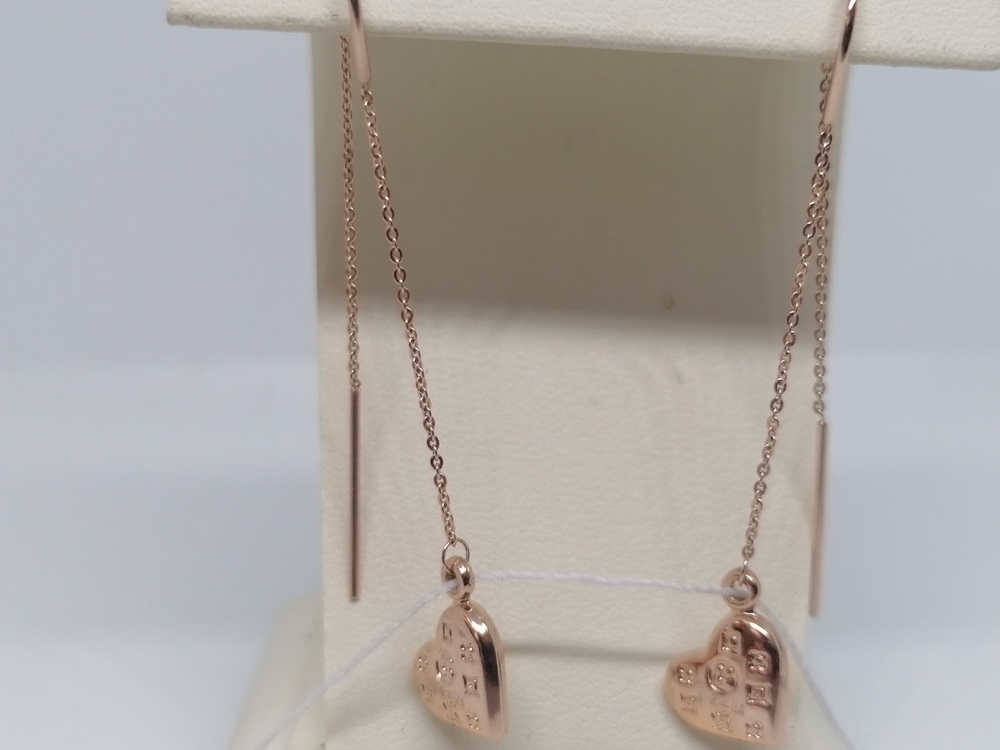 СЕРЬГИ ПРОДЕВКИ без камня (Au 585)